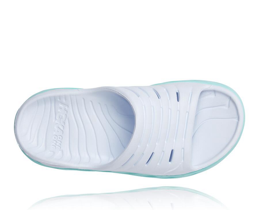 Hoka One One Badesandaler Dame - Ora Porno - Hvide/Blå - 275189CZD